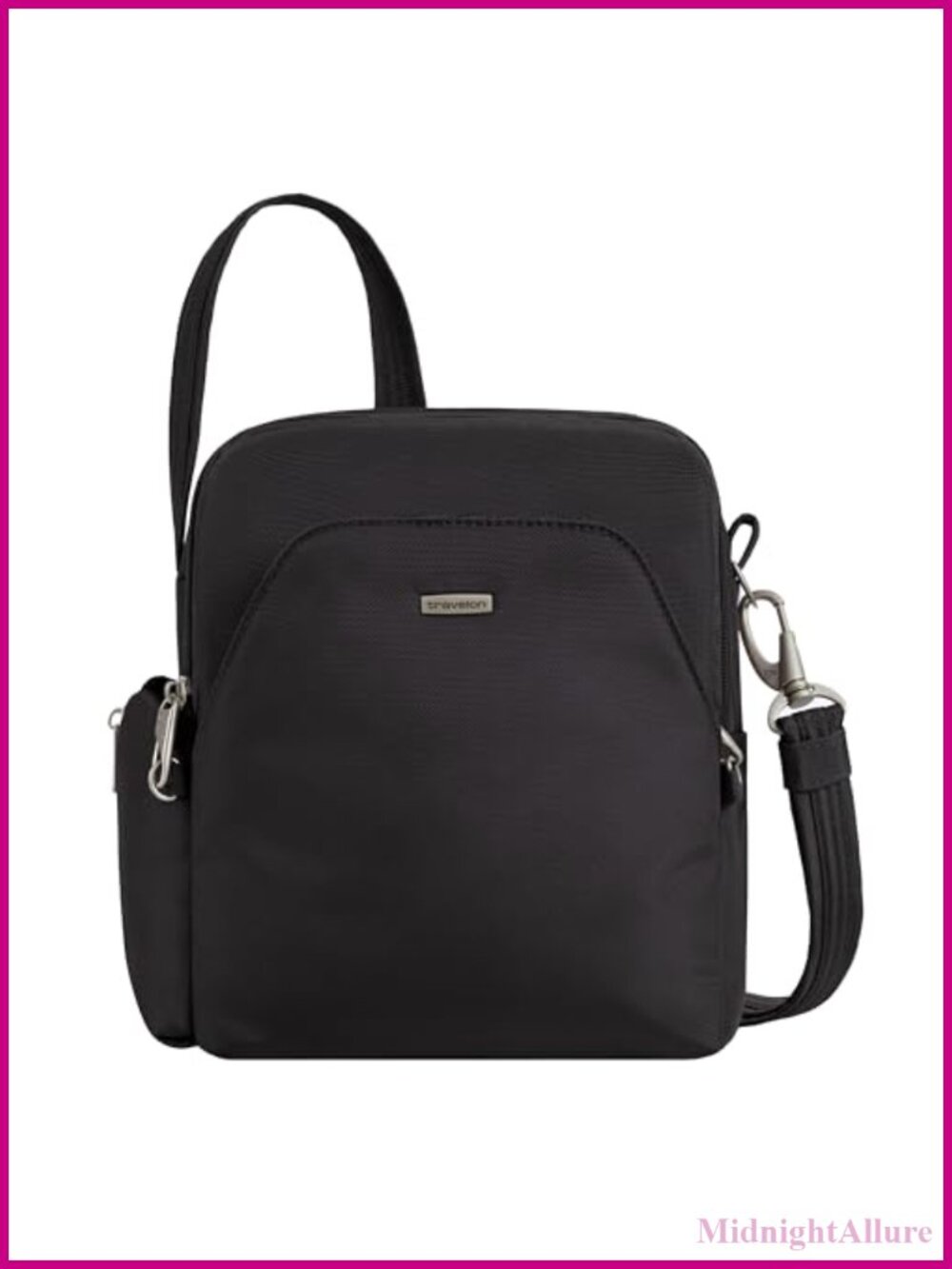 Anti-Theft Travel Crossbody Bag RFID Locking Zip Lightweight